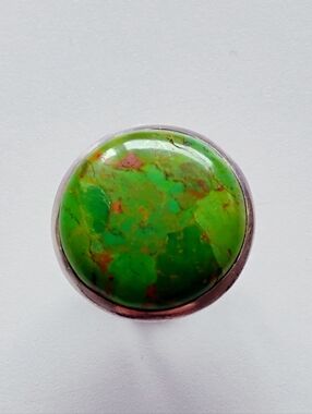 Green Mohave Turquoise Silver Sterling Ring